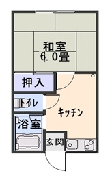 1K間取り